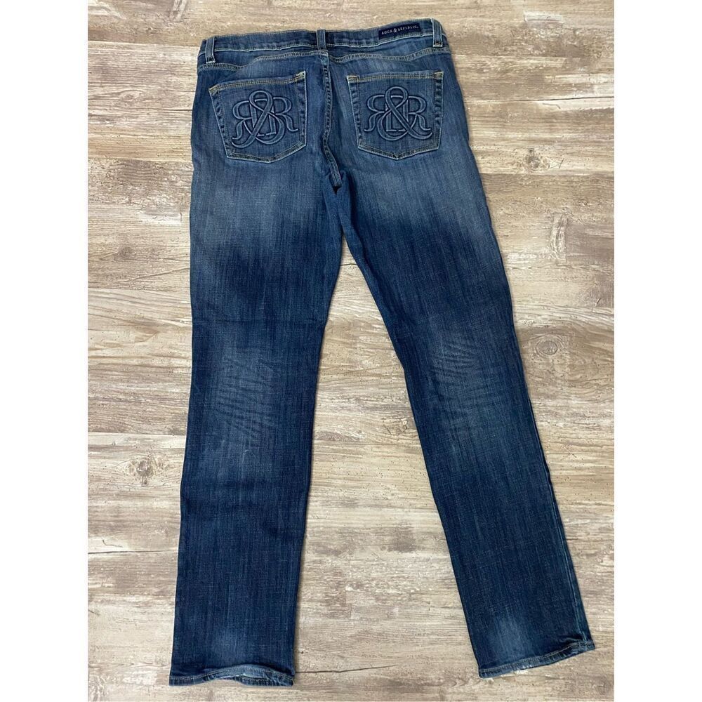 Rock & Republic Berlin Skinny Stretch Mid Rise Jeans Women’s Size 8